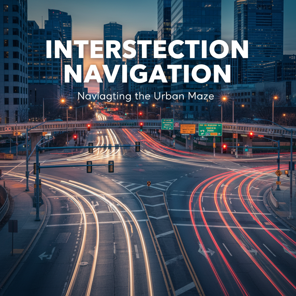 Professional blog header image for article titled: Intersection Navigation. High quality, relevant imagery, clean composition.
