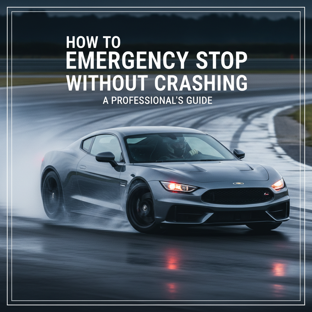 Professional blog header image for article titled: How to Emergency Stop Without Crashing. High quality, relevant imagery, clean composition.
