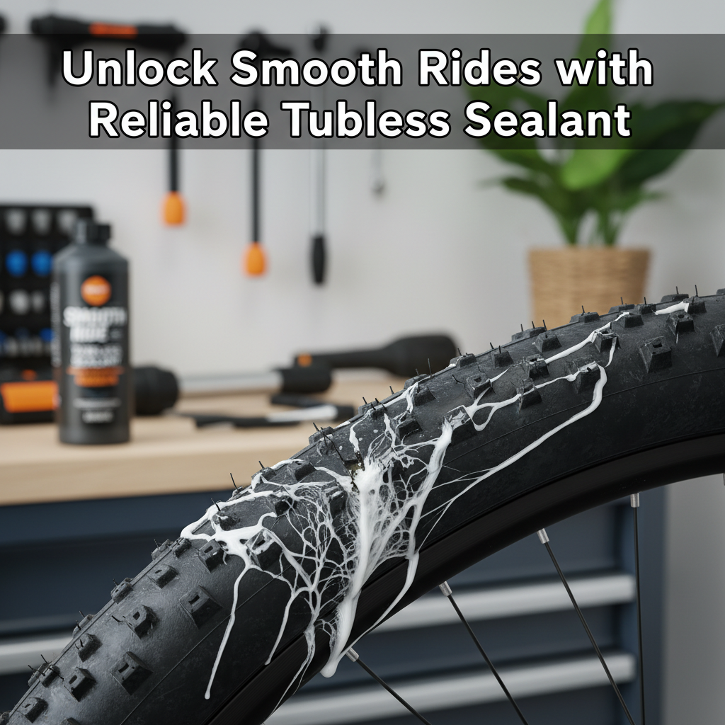 Professional blog header image for article titled: Unlock Smooth Rides with Reliable Tubeless Sealant. High quality, relevant imagery, clean composition.