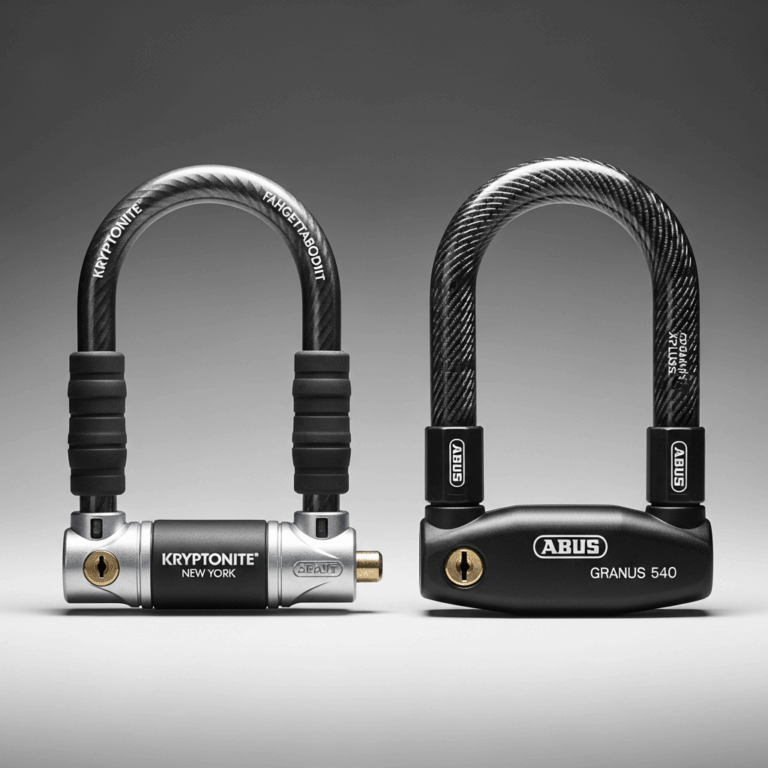 Professional photograph related to: Kryptonite vs ABUS Bike Locks — Which One Is Harder to Beat. Hig